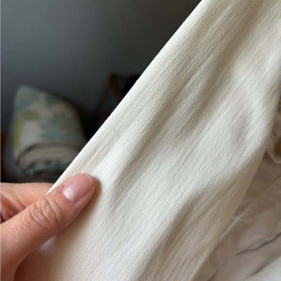 True Religion Dusty Bike White Jacket - Asymmetrical Zipper Denim Jacket - Med - Picture 14 of 15